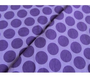 Stretchjersey Big Dots - lila auf flieder 