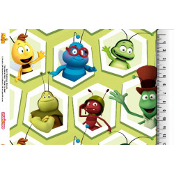 Jersey Biene Maja Waben lime