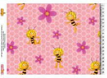 Jersey Biene Maja Waben rosa