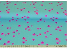 Jersey - Blüte türkis