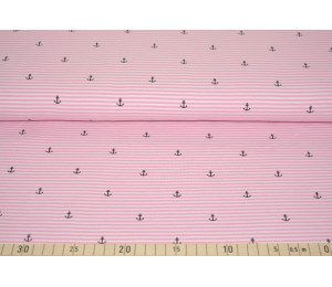 Jersey - Anker Ringel rosa