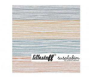 Bio Jersey Lillestoff - Buntstiftstreifen Susalabim