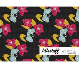 Bio Jaquard Lillestoff - Blooming Winter