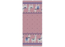 Jersey - Bordüre Lama in rosa