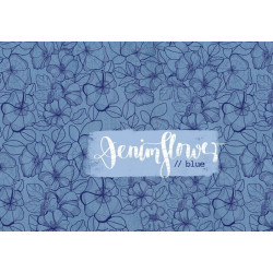 Modal Sweat Lillestoff - Denim Flowers