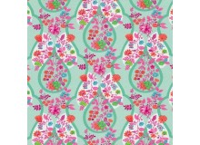 Jersey Flora Blütenranke mint von Swafing