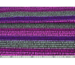 Jersey - Squares n Stripes Blaubeerstern lila pflaume
