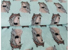 Jersey - Frl. von Julie Pferd mit Blumenkranz mint