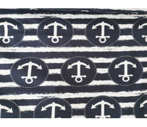 French Terry - Frl. von Julie Anker Kreise gestreift