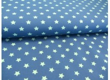 Jersey - Sterne petrol mint