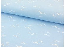 Jersey - Möwen hellblau