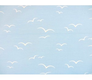 Jersey - Möwen hellblau