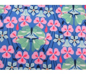 REST Jersey Schmetterlinge blau von Swafing