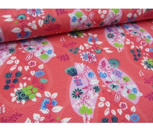 Jersey Flora Blütenranke koralle von Swafing