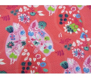 Jersey Flora Blütenranke koralle von Swafing