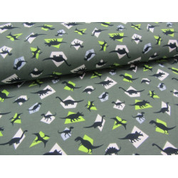 Jersey - Dinosaurier Dinos grün