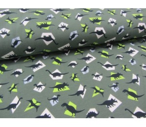 Jersey - Dinosaurier Dinos grün