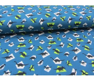 Jersey - Dinosaurier Dinos petrol