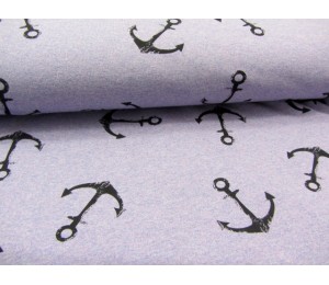 Sweat - Anker meliert lila flieder