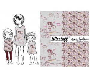 Bio Jersey Lillestoff - Manga Girl von Susalabim