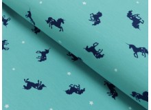 Jersey Einhorn dunkelmint petrol