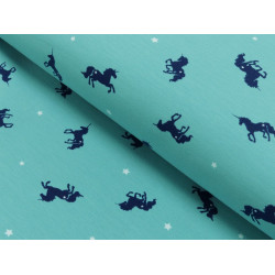 Jersey Einhorn dunkelmint petrol