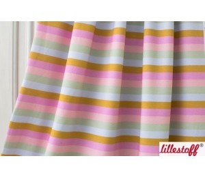 Bio Jersey Lillestoff - Regenbogenringel pastell