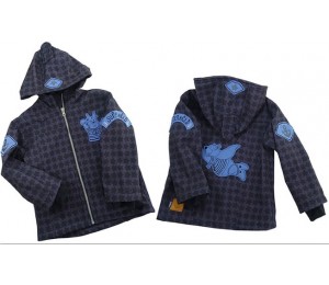 Softshell - Farbenmix Staaars schwarz