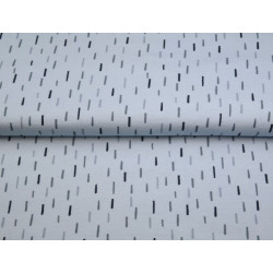 Jersey - Konfetti hellblau grau