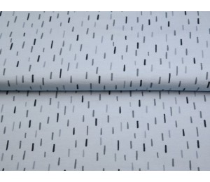 Jersey - Konfetti hellblau grau