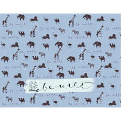 Bio Jersey Lillestoff - Be wild blau