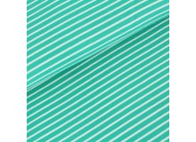 Biojersey Streifen - Ringel smaragd