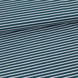 Bio Jersey Stoffonkel - Streifen water by night  Stoffonkel