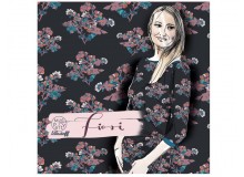 Bio Summersweat Lillestoff - Fiori dark