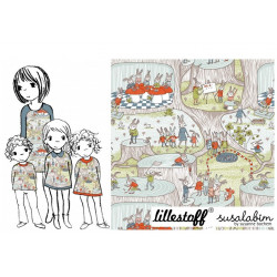 Bio Jersey Lillestoff - Hasenschule Susalabim