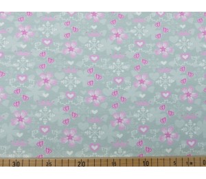 Jersey Wintertraum rosa grau