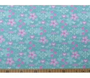 Jersey Wintertraum türkis mint rosa