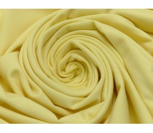 Jersey Uni - pastell gelb 