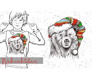 Bio Jersey Lillestoff - Weihnachtstiere