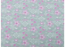 Jersey Wintertraum rosa grau