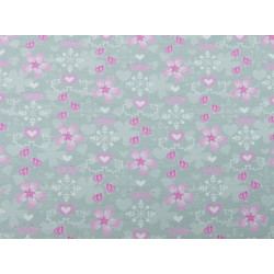 Jersey Wintertraum rosa grau