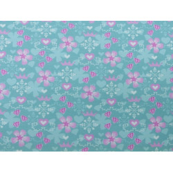 Jersey Wintertraum türkis mint rosa