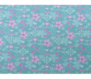 Jersey Wintertraum türkis mint rosa