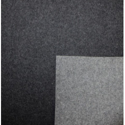 10cm Wollfilz 3mm doubleface hellgrau dunkelgrau melange