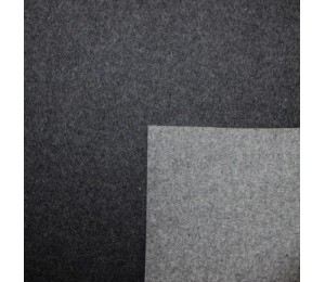 10cm Wollfilz 3mm doubleface hellgrau dunkelgrau melange