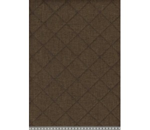 Taschenstoff gesteppt Moskau dunkelbraun meliert
