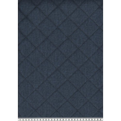 REST 40cm Taschenstoff gesteppt Moskau dunkelblau