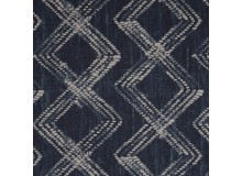 Dekostoff Canvas Bogota Jeansoptik Rauten dunkelblau