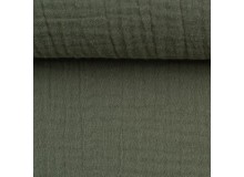 REST 70cm Double Gauze Musselin Jenke Uni khaki