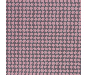 Textil Wachstuch - beschichtete Baumwolle Farbenmix Staaars grau rosa